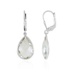 Pendientes en plata con Amatista verde
