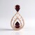 Ciondolo in argento con Zircone Rosa (Adela Silber)