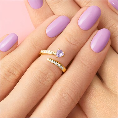 Anillo en plata con Tanzanita sin calentar