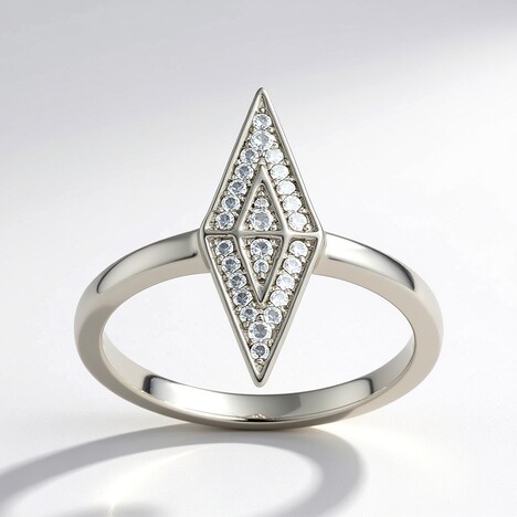 Anello in argento con Zircone