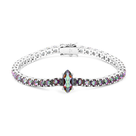 Bracelet en argent et Quartz mystique