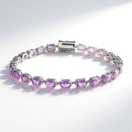 Bracelet en argent et Améthyste