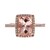 Anello in oro con Morganite AAA