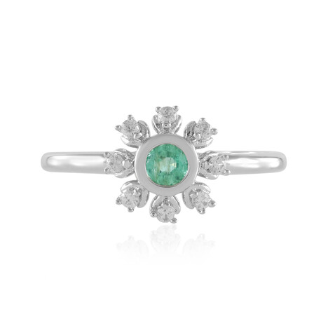 Russischer Smaragd-Silberring