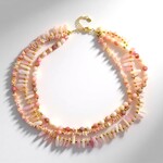 Collana in argento con Opale Rosa (Riya)