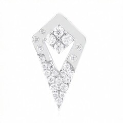 14K VVS1 (G) Diamond Gold Pendant
