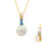 Collana in argento con Perla d'Acqua Dolce Bianca (Gems en Vogue)