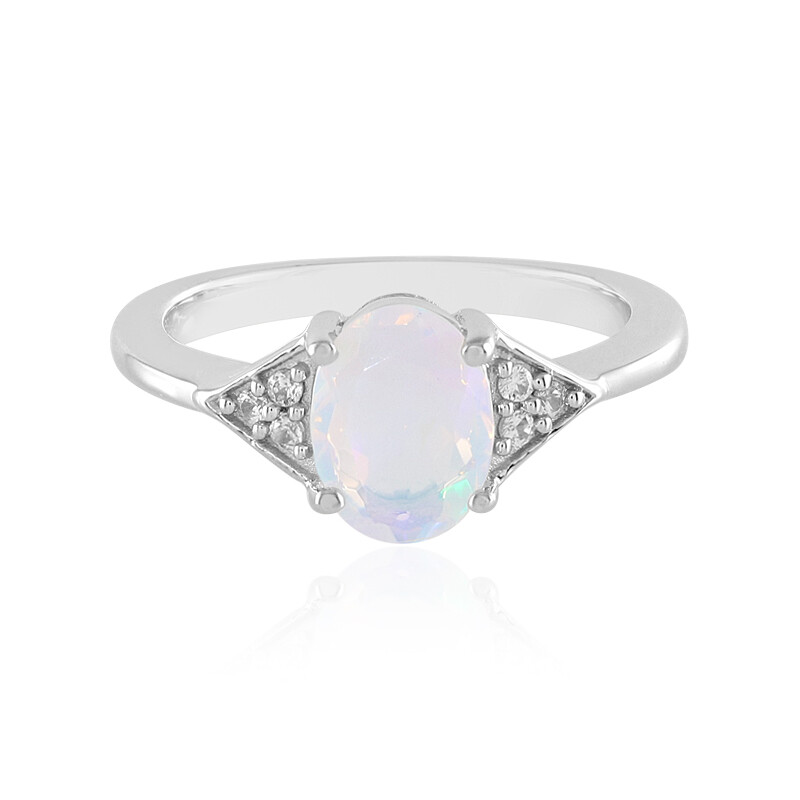 Welo Opal Silver Ring - Main Image