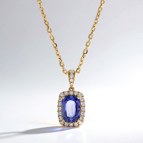 Collana in oro con Tanzanite AAA (CIRARI)