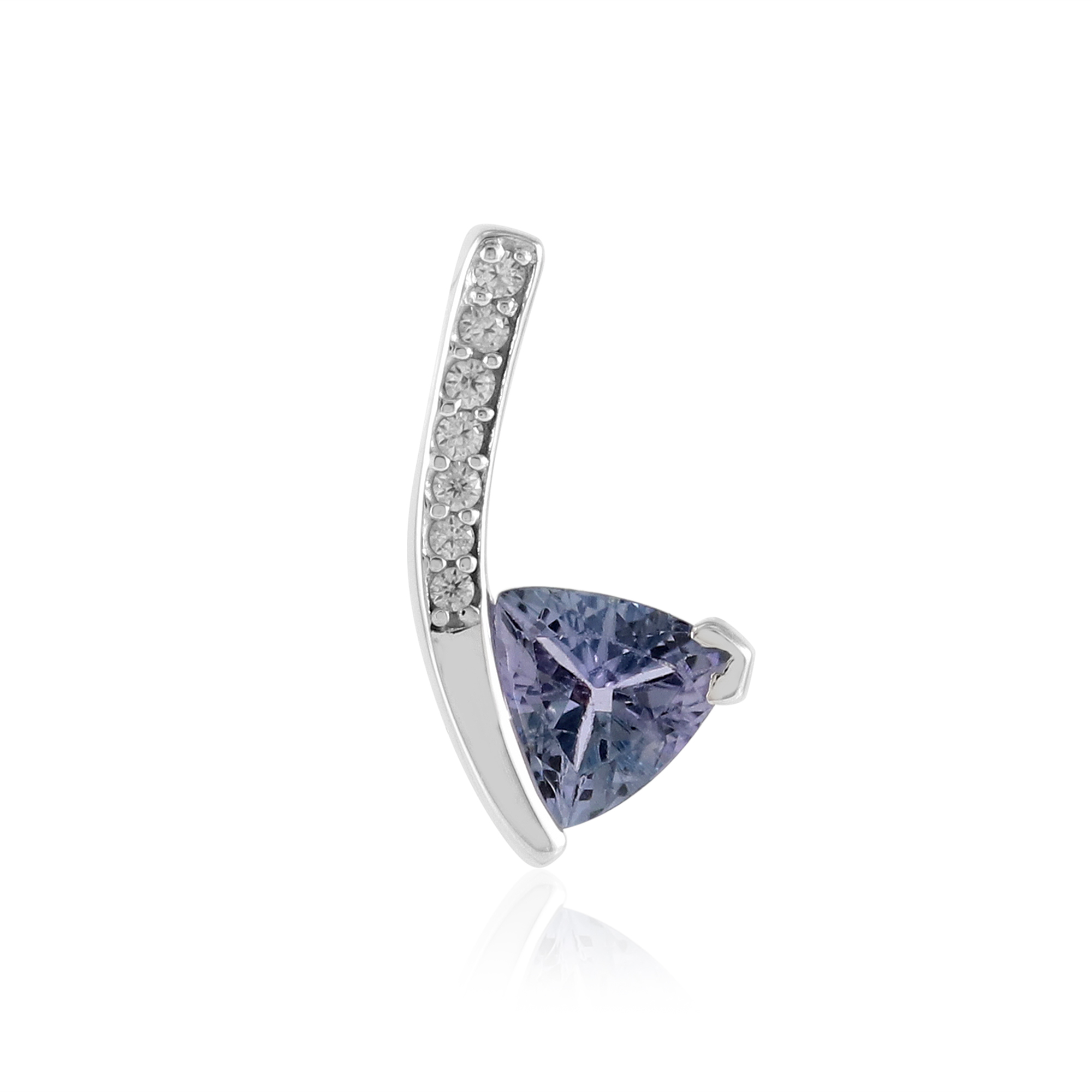 Collana In Tanzanite Naturale AAA Argento 925 - Perline R Tonde Di Pietra Preziosa Dicembre - Gioiello Fatto A Mano In India - Lunghezza 45 Cm