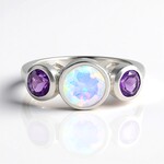 Anello in argento con Opale di Welo (de Melo Essence)