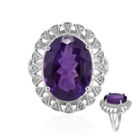 Marokkanischer Amethyst-Silberring