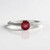 Bague en argent et Rubis de Madagascar