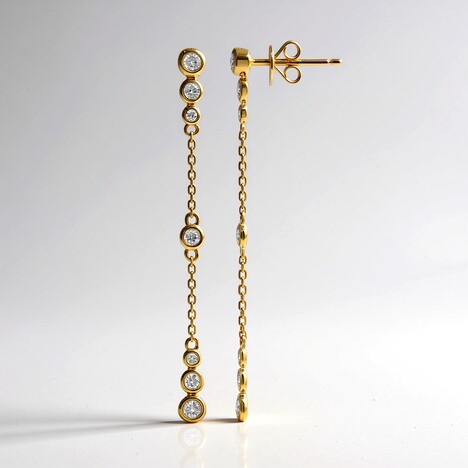Orecchini in oro con Diamante I1 (H) (CIRARI)