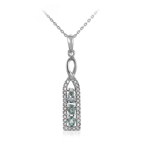 Collier en argent et Tourmaline Paraïba