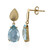 Sky Blue Topaz Silver Earrings