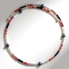 Collana rigida in acciaio con Perla Nera di Acqua Dolce (Riya)