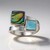Anello in argento con Conchiglia Abalone (Bali Barong)