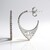 Pendientes en plata con Diamante champán I2 (Ornaments by de Melo)