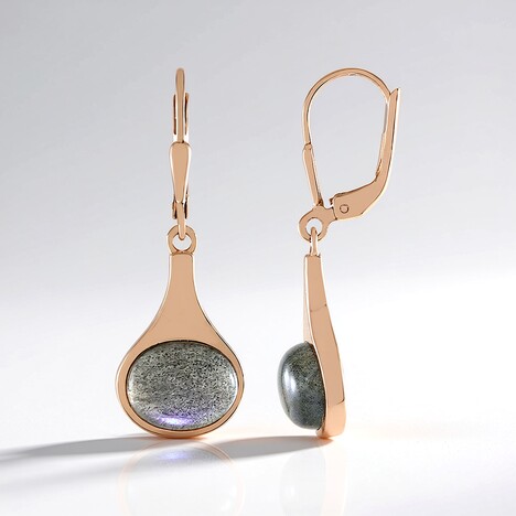 Orecchini in argento con Labradorite Porpora Maniry (KM by Juwelo)