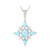 Collar en plata con Larimar (Dallas Prince Designs)