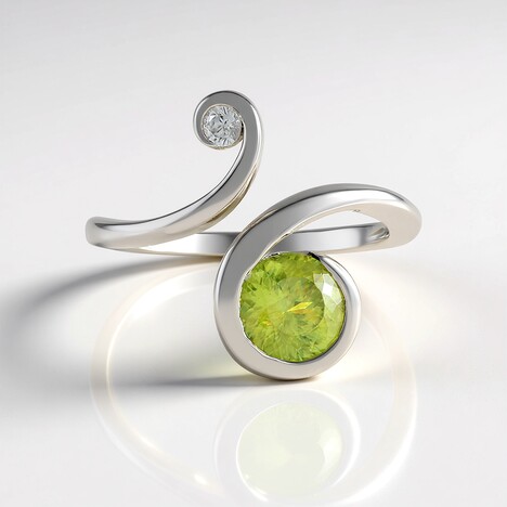 Anello in argento con Sfene