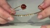 Zilveren armband met een cognac Baltische barnsteen (dagen)