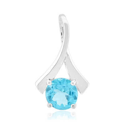 Zilveren hanger met een Blauwe apatiet (Pallanova)