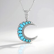 Collier en argent et Turquoise Sleeping Beauty (Dallas Prince Designs)