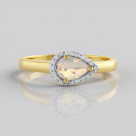 Anello in argento con Opale di Welo