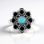 Anello in argento con Turchese Sleeping Beauty (Desert Chic)