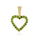 Pendentif en argent et Diopside de Russie