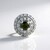 Ciondolo in argento con Zircone Ceylon Verde (MONOSONO COLLECTION)