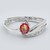 Anello in argento con Rubino Tanzania