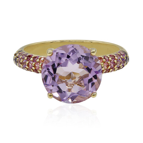 Bague en argent et Améthyste Rose de France
