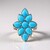 Anello in argento con Turchese Sleeping Beauty (Faszination Türkis)