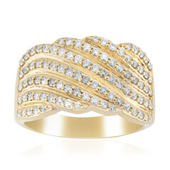Gouden ring met Diamanten SI1 (G)