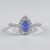 Anello in argento con Tanzanite