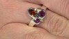 Anillo en plata con Citrino de Madeira (Granulieren)