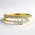 Anello in oro con Diamante I1 (H) (CIRARI)
