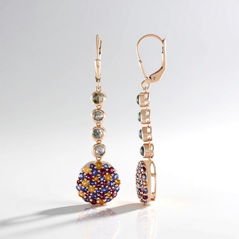 Orecchini in argento con Labradorite Porpora Maniry (KM by Juwelo)