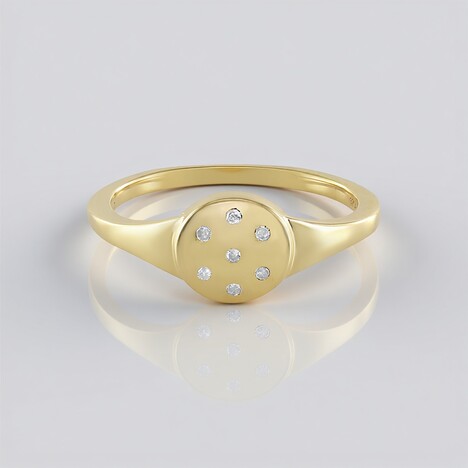 Anello in argento con Diamante I2 (I)