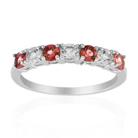 Anello in argento con Tormalina Rosa Brasiliana