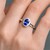 Bague en or et Tanzanite AAA