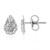 Zilveren oorbellen met I2 (I) Diamanten