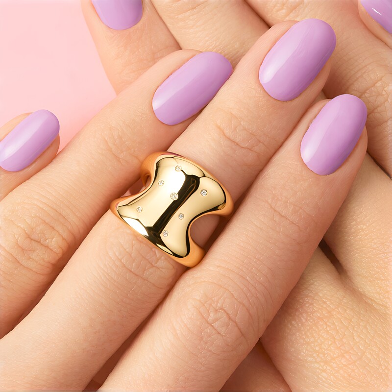 Anello in argento con Diamante Rose de France SI1 di Argyle (Annette)