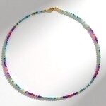Collana in argento con Cianite Menta (Riya)