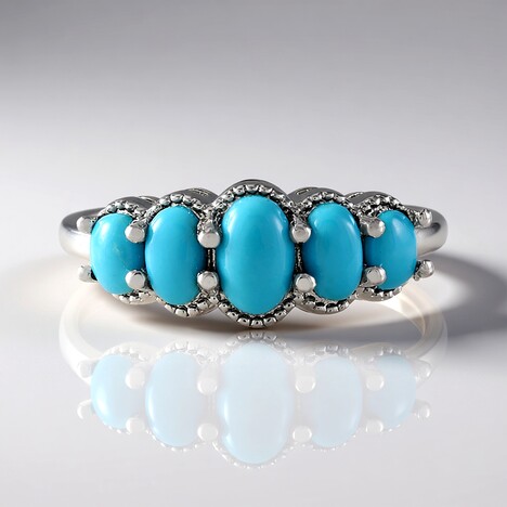 Bague en argent et Turquoise Sleeping Beauty