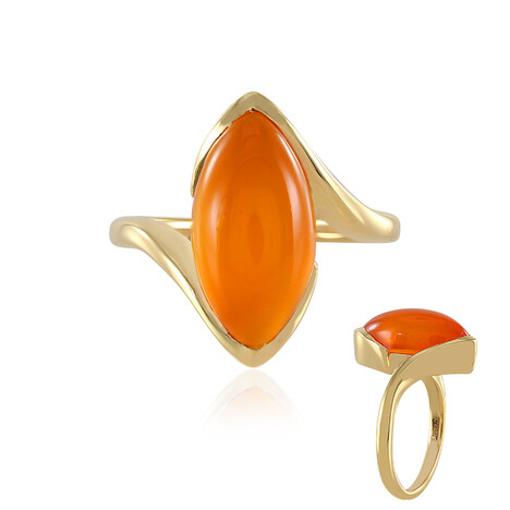 Anillo en plata con Cornalina