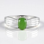 Anello in argento con Giada Canadese